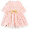 Платье для девочки кулирка+сетка (1141677 Розовый)