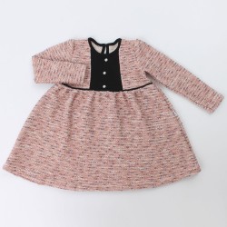 Платье "Крем и карамель" ДПД125240м розовый+белый