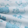 Пижама 5555 голубые котята