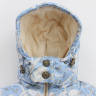 Комплект "Селин" 702 (куртка/жилет+юбка) голубой цв./серый